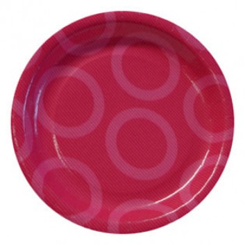  Paper + Design Pappteller; Ø 23 cm; Circle; pink; Hartpappe; rund 