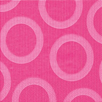  Paper + Design Servietten, Circle; 33 x 33 cm; Circle pink; pink; 28203; 3-lagig; 1/4-Falz (quadratisch); Zelltuch 