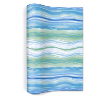  Paper + Design Tischläufer; 25 x 400 cm; Blue Waves; Blautöne; 980026; Vlies: hochwertige,textilartige Qualität; nicht perforiert 