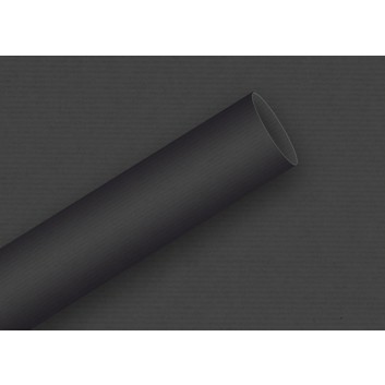  Braun & Company Geschenkpapier, uni-Einzelrollen; 70 cm x 2 m; uni-durchgefärbt, enggerippt; 6908 = schwarz; 6908 