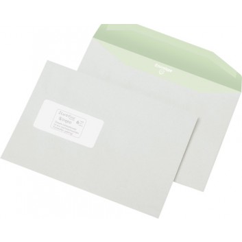  Envirelope; 162 x 229 mm (DIN C5); weiß; mit Fenster aus nachwachsendem Rohstoff; haftklebend; gerade Klappe; 80 g/qm 