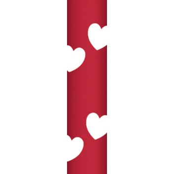  Ursus Papier-Trinkalme M; Herzen; rot; 200 mm; 80 mm; Papier; lebensmittelecht, wasserfest; in Blisterverpackung 