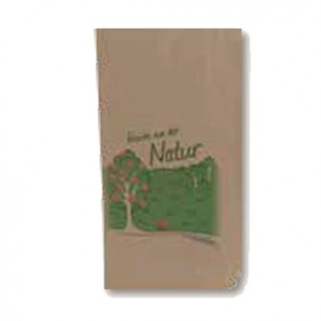  Papier-Bodenbeutel; 20,0 x 29 cm; 1,0 kg; braun; Obstmotiv + Druck: Frische aus der Natur; Natronmischpapier 70 g/m²; Kreuzbodenbeutel, gefädelt 