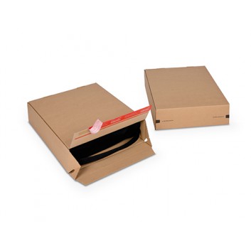  ColomPac Schnellfaltkarton,Eurobox +SK-Verschluß; 294 x 94 x 387 mm; braun; 1-wellig, B-Welle; Wellpappe, braun-braun 