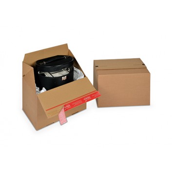  ColomPac Schnellfaltkarton,Eurobox +SK-Verschluß; 294 x 194 x 187 mm; braun; 1-wellig, B-Welle; Wellpappe, braun-braun 