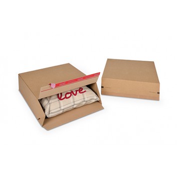  ColomPac Schnellfaltkarton,Eurobox +SK-Verschluß; 394 x 144 x 387 mm; braun; 1-wellig, B-Welle; Wellpappe, braun-braun 