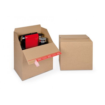  ColomPac Schnellfaltkarton,Eurobox +SK-Verschluß; 394 x 294 x 387 mm; braun; 1-wellig, B-Welle; Wellpappe, braun-braun 