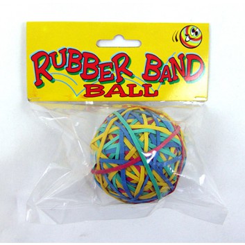  ALCO Gummiband-Ball; Ø 5 cm; farbig sortiert; Kautschuk; ca. 320 Stück; ca. 190 g; im SB-Beutel; Rubber-Band-Ball Ø ca. 7 cm 