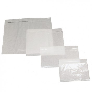  Begleitpapiertasche 250er-Spenderkarton; verschiedene Formate; unbedruckt; transparent; Dokumententasche/Lieferscheintasche 
