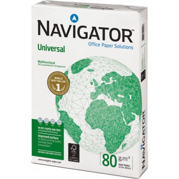  Navigator Multifunktionspapier Navigator Universal; hochweiß; DIN A4; 80 g/qm; ungestrichen; Inkjet - und Laserdrucker 