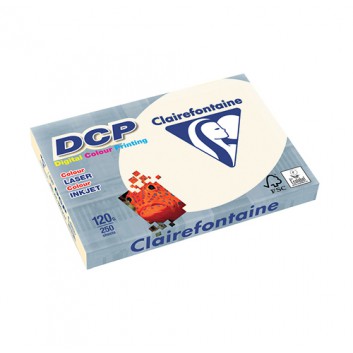  Clairefontaine Office-Papier DCP; elfenbein; DIN A4; 120 g/qm; matt; Inkjet- und Laserdrucker; gute Opazität; für Laser- und Tintenstrahlerdrucker 