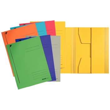  LEITZ Jurismappe; verschiedene Farben; für DIN A4; 100% recycelter Pendarec-Karton 430 g/qm; ca. 250 Blatt; 3 Klappen, Liniendruck auf dem Deckel 