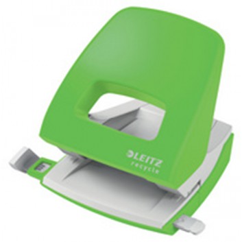  LEITZ Metall-Bürolocher NeXXt Recycle; hellgrün; 3,0 mm / 30 Blatt; mit Schiene 