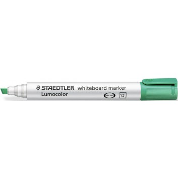  STAEDTLER Lumocolor® 351 Whiteboardmarker; grün; ca. 2 mm oder 5 mm; Keilspitze; trocken abwischbar, nachfüllbar; Whiteboardmarker 