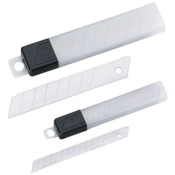  ALCO Ersatzklingen für Cuttermesser; 9 mm; silber; 12 Ersatzklingen 