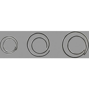  ALCO Büroklammern CIRCULAR; verschiedene Größen; silber; Metall; spiralförmige, runde Form; glanzverzinkt 