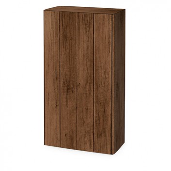  Präsent-Flaschenkarton für Postversand; für 2 Flaschen oder 1000g-Stollen; Country: Holzoptik - Vintagelook 