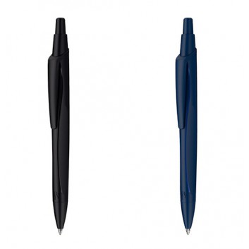  Schneider Reco Druckkugelschreiber - Blauer Engel; blau, weiß oder schwarz; schwarz oder blau; M (mittel); Gehäuse aus 92% recyceltem Kunststoff 