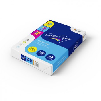  Mondi Color Copy Papier; weiß; DIN A3; 120 g/qm; satiniert; Laserdrucker; hohe Planlage, gute Opazität 