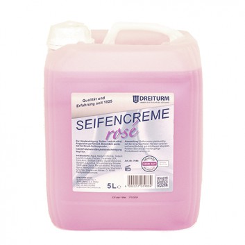  Dreiturm SEIFENCREME rosé; zur Händereinigung; Kanister; rosa; Kanister = 5 Liter; für Druck-Seifenspender 