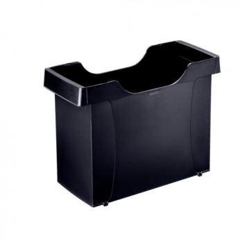  LEITZ Hängemappenbox Uni-Box Plus; blau / grau / rot / schwarz; 400 x 275 x 170 mm (B x H x T); Poystyrol; 20 Mappen oder 3 Ordner 