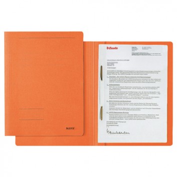  LEITZ Schnellhefter Fresh; orange; für DIN A4; Pendarec-Karton; 250 g/qm; für ca. 250 Blatt; Heftmechanik für Standartlochung 